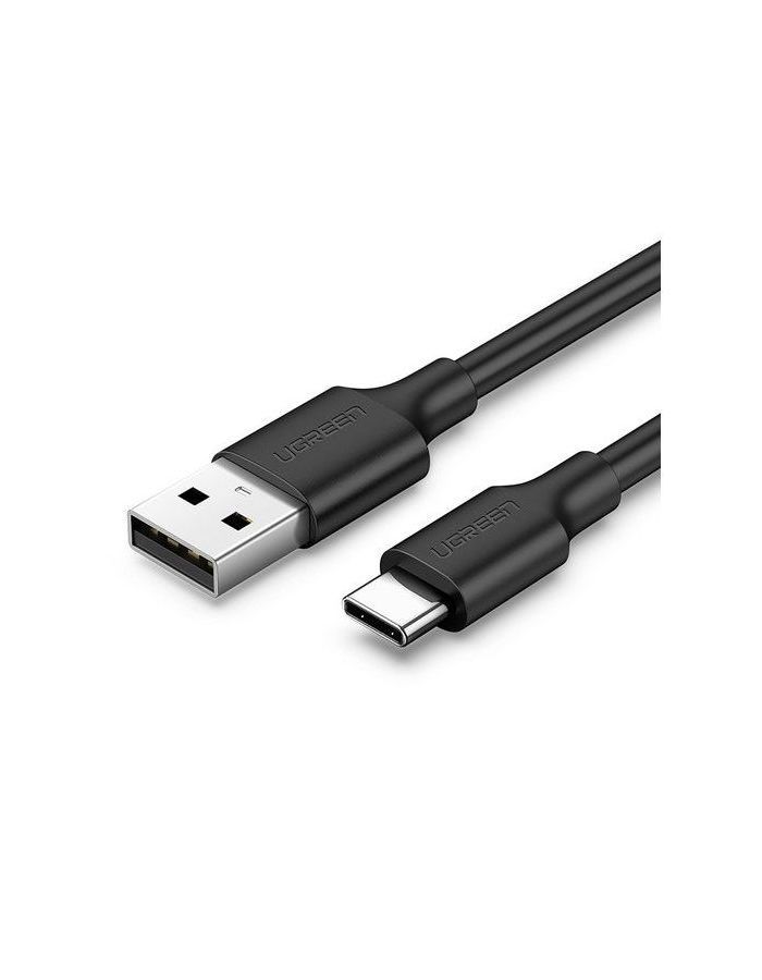 Кабель UGREEN US287 (60118) USB-A 2.0 to USB-C Cable Nickel Plating. 2м. черный кабель ugreen us289 60141 usb 2 0 a to micro usb cable nickel plating 1м белый