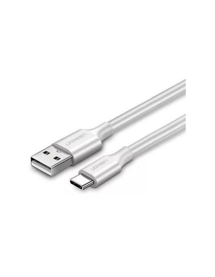 Кабель UGREEN US287 (60123) USB-A 2.0 to USB-C Cable Nickel Plating. 2м. белый