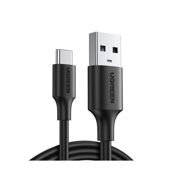 Кабель UGREEN US287 (60826) USB-A 2.0 to USB-C Cable Nickel Plating. 3м. черный