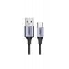 Кабель UGREEN US288 (60128) USB-A 2.0 to USB-C Cable Nickel Plat...