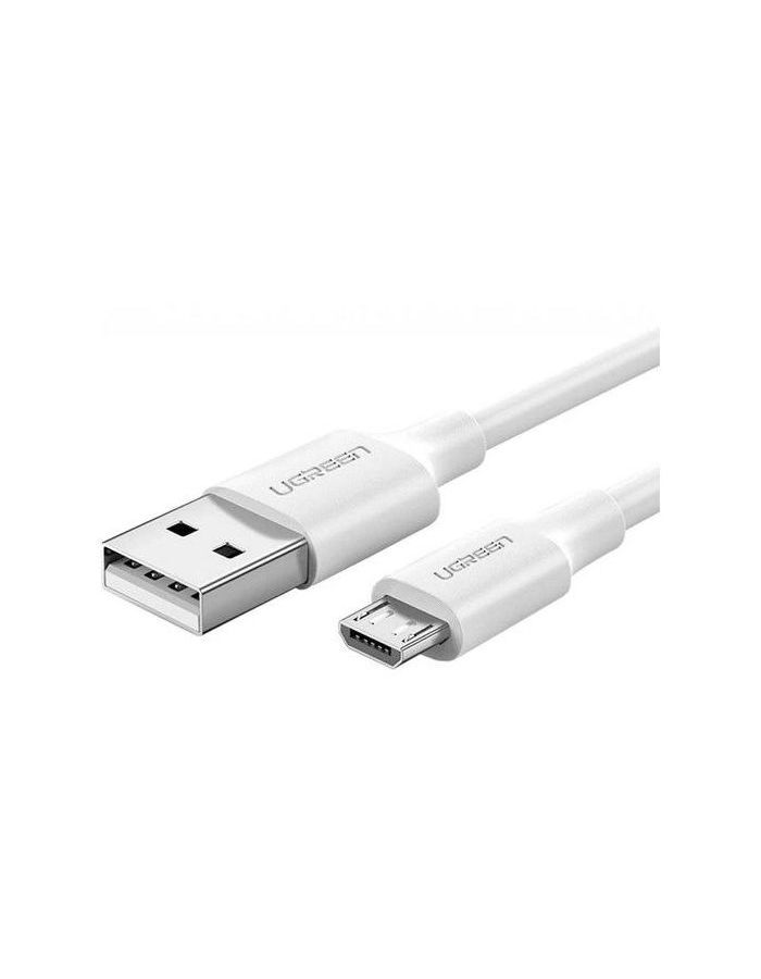 Кабель UGREEN US289 (60141) USB 2.0 A to Micro USB Cable Nickel Plating. 1м. белый plating flower