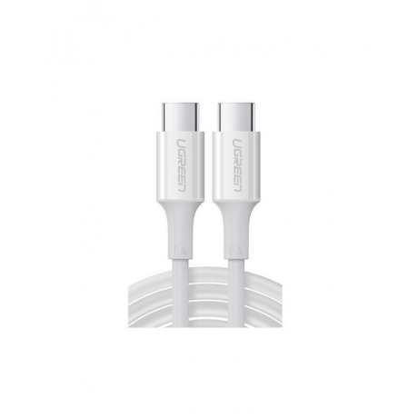 

Кабель UGREEN US300 (60552) Type-C Male to Type-C Male 2.0 ABS Shell 5A Current. 2м. белый