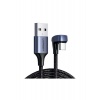 Кабель UGREEN US311 (70313) USB 2.0-A to Angled USB-C Cable Alum...
