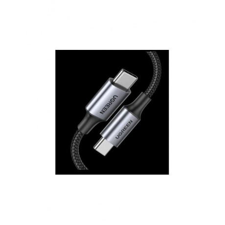 Кабель UGREEN US316 (70427) USB-C 2.0  to USB-C 2.0 5A Data Cable. 1 м. черный - фото 15