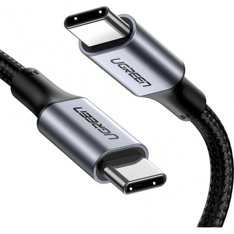 Кабель UGREEN US316 (70427) USB-C 2.0  to USB-C 2.0 5A Data Cable. 1 м. черный - фото 4