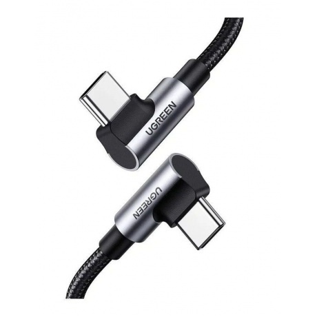 

Кабель UGREEN US355 (80150) USB-C 3.1 M/M Gen2 5A Cable в оплетке. 1 м. черный