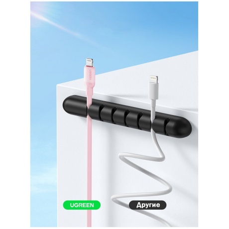 Кабель UGREEN US387 (60625)  USB-C to Lightning Silicone Cable.  1 м. розовый - фото 4
