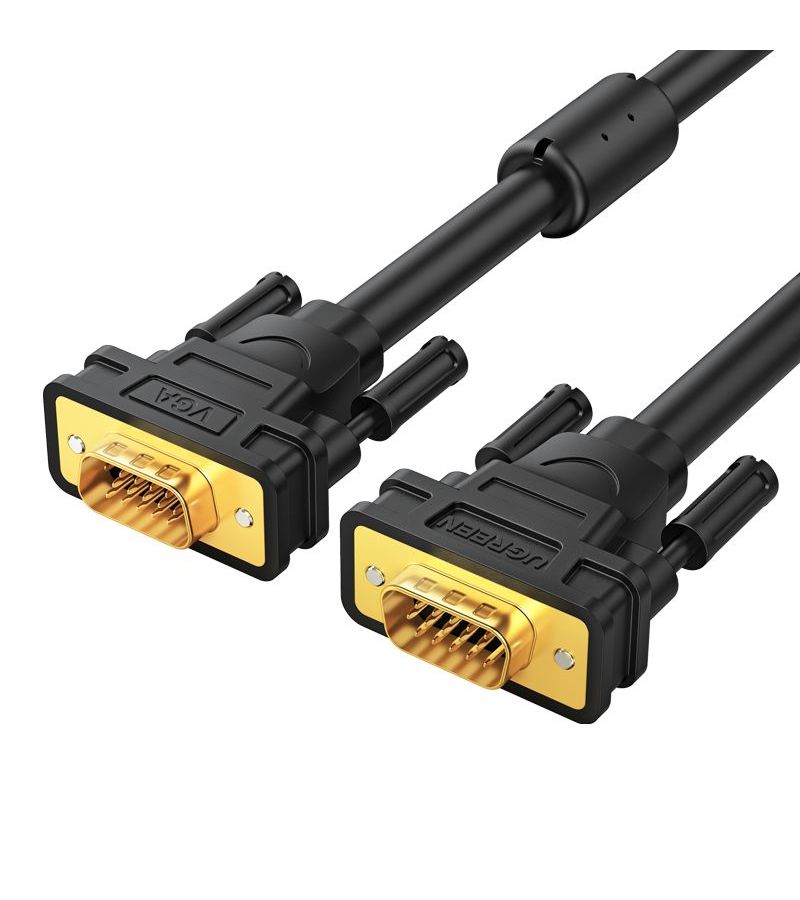 Кабель UGREEN VG101 (11632) VGA Male to Male Cable. 5 м. черный