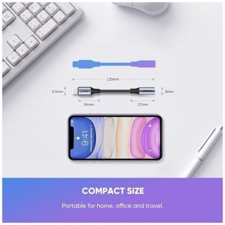 Кабель круглый UGREEN US211 (30756) Black - фото 14