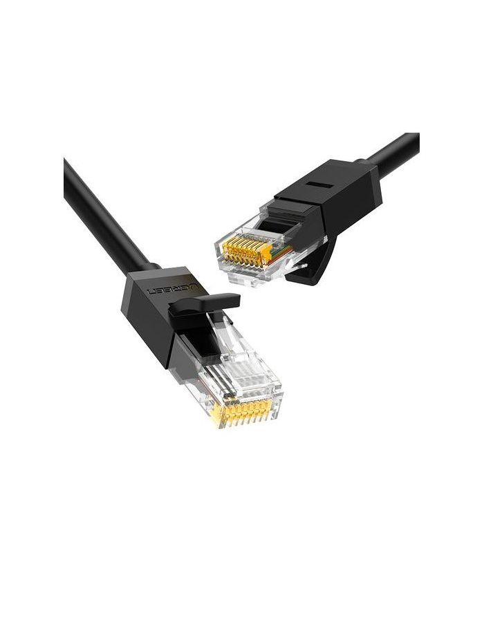 цена Кабель сетевой UGREEN NW102 (20160) Cat 6 8-Core U/UTP Ethernet Cable. 2м. черный