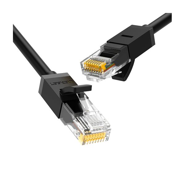 Кабель сетевой UGREEN NW102 (20161) Cat 6 8-Core U/UTP Ethernet Cable. 3м. черный hd 4k 100m hdmi extender rj45 ports to 100m hdmi 1 4 extender extension over cat 5e 6 cat5e 6 utp lan ethernet cable converter