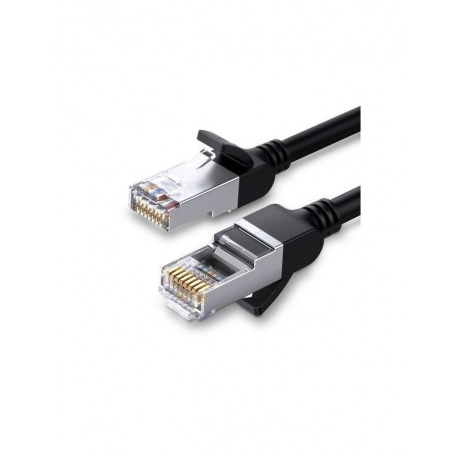 Кабель сетевой плоский UGREEN NW101 (50184) Pure Copper Ethernet Flat Cable. 1м. черный - фото 1