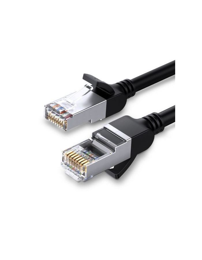 Кабель сетевой плоский UGREEN NW101 (50184) Pure Copper Ethernet Flat Cable. 1м. черный