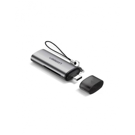 Кардридер UGREEN CM184 (50704) USB-C TF + SD Card Reader. серый - фото 1