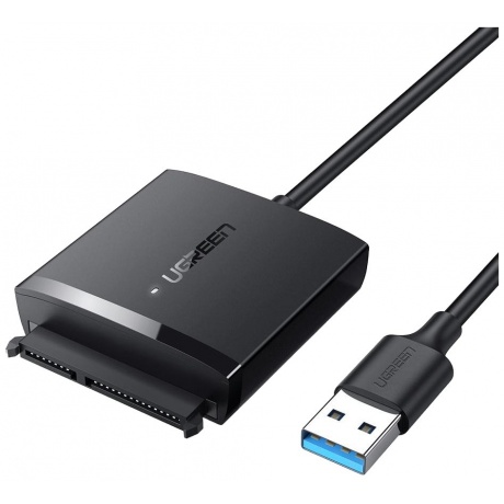Конвертер UGREEN CM257 (60561) USB 3.0 A To 3.5''/2.5&quot; SATA Converter. черный - фото 1