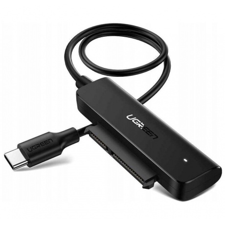 Конвертер UGREEN CM321 (70610) USB-C 3.0 to 2.5-Inch SATA Converter. 50 см. черный - фото 1