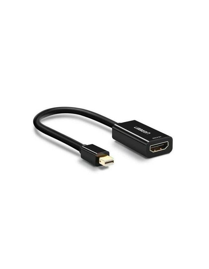 Конвертер UGREEN MD112 (40360) Mini DP to HDMI Female Converter 4K. черный конвертер ugreen cm615 90912 usb c to 2 usb 3 1a 1 usb3 1c 2 hdmi 2 dp rj45 gigabi pd port converter цвет серый