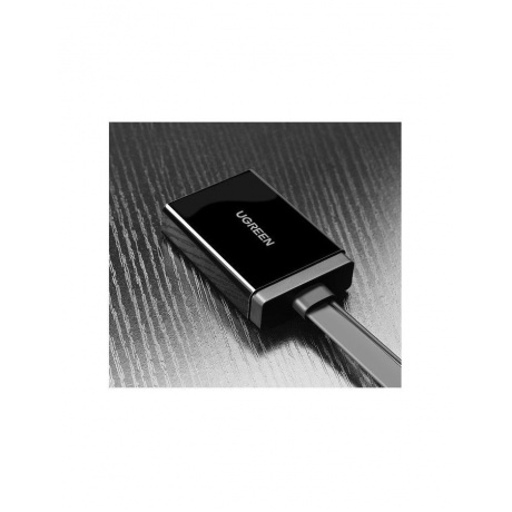 Конвертер UGREEN MM107 (40238) HDMI + USB to DP Converter. 0,5 м. черный - фото 4