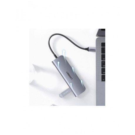 Хаб UGREEN CM195 (70411) Space Gray - фото 2
