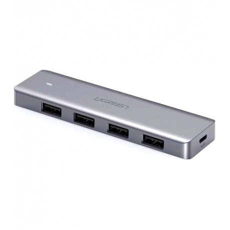 Хаб UGREEN CM219 (50985) 4-Ports USB A 3.0 Hub. серый - фото 3