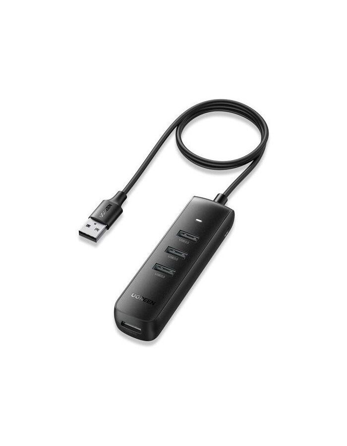 цена Хаб UGREEN CM416 (80657) USB 3.0 4-Port Hub. 1 м. черный