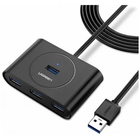 Хаб UGREEN CR113 (20290) USB 3.0 Hub. 0,5 м. черный