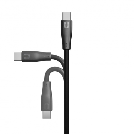 Дата-кабель Uzay USB C - USB C, 1.2м, черный - фото 4