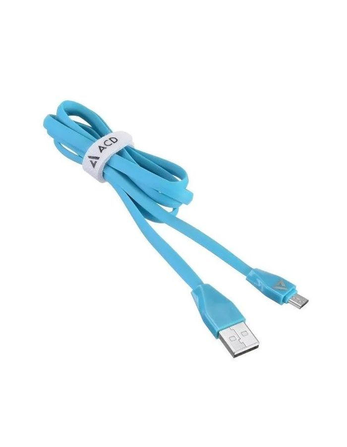Кабель ACD-Life MicroUSB - USB-A, 1м, синий (ACD-U920-M1L) кабель acd allure lightning usb a кожа 1м черный acd u926 p5b