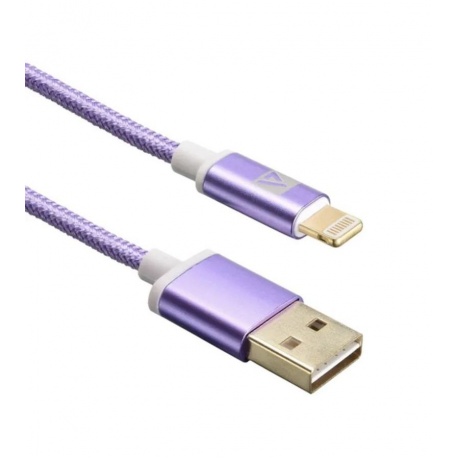 Кабель ACD-Style Lightning - USB-A, 1м, фиолетовый (ACD-U913-P6P) - фото 1