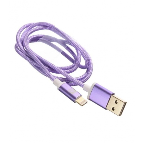 Кабель ACD-Style Lightning - USB-A, 1м, фиолетовый (ACD-U913-P6P) - фото 2