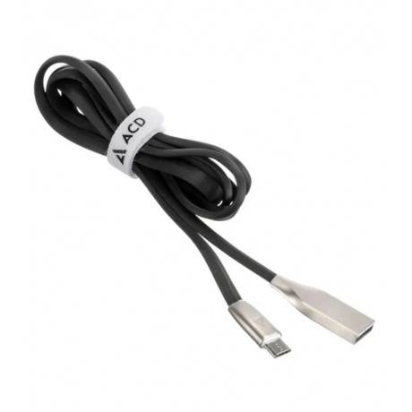 Кабель ACD-Infinity MicroUSB - USB-A, 1.2м, черный (ACD-U922-M1B) - фото 2