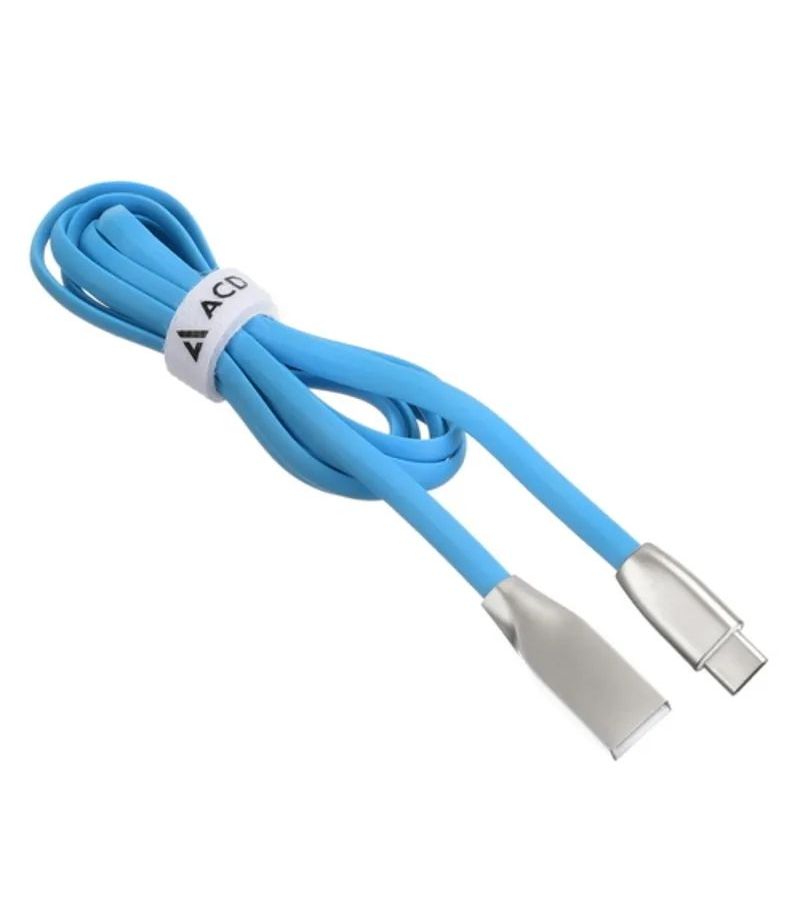 Кабель ACD-Infinity Type-C - USB-A, 1.2м, синий (ACD-U922-C2L) кабель acd allure microusb usb a кожа 1м белый acd u926 m1w