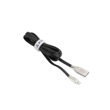 Кабель ACD-Infinity Lightning - USB-A, 1.2м, черный (ACD-U922-P5B) - фото 1