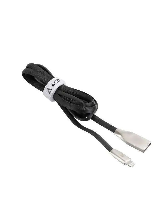 кабель lightning 1 2м acd acd u922 p5b плоский черный Кабель ACD-Infinity Lightning - USB-A, 1.2м, черный (ACD-U922-P5B)