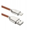 Кабель ACD-Allure Type-C - USB-A Кожа, 1м, коричневый (ACD-U926-...