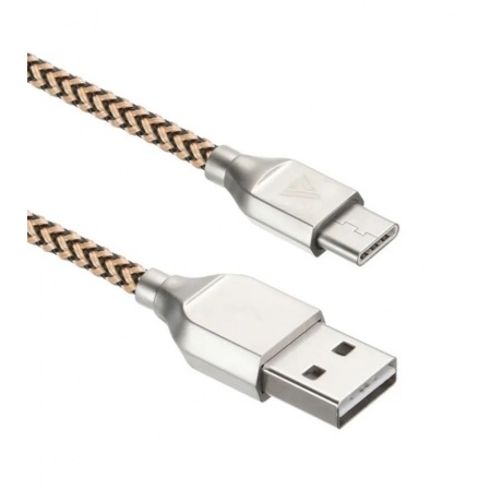 Кабель ACD-Titan Type-C - USB-A Нейлон, 1м, желто-черный (ACD-U927-C2Y) - фото 1