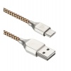 Кабель ACD-Titan Type-C - USB-A Нейлон, 1м, желто-черный (ACD-U9...