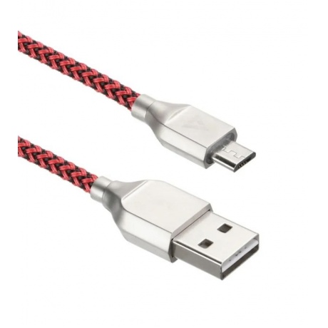 Кабель ACD-Titan MicroUSB - USB-A, 1м, красно-черный (ACD-U927-M1R) - фото 1