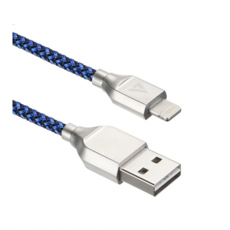 Кабель ACD-Titan Lightning - USB-A, 1м, сине-черный (ACD-U927-P5L) - фото 1