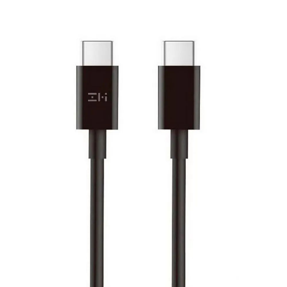 цена Кабель ZMI USB-C to USB-C 5A (1.5m) black 100W (ZMKAL08ECNBK)