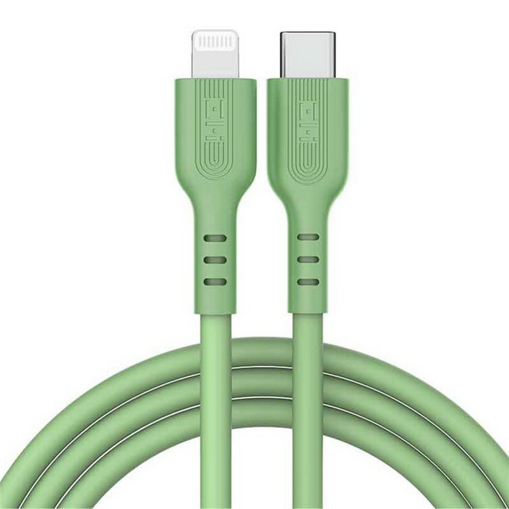 Кабель ZMI GL870 Type-C to Lightning 1m green (ZMKGL870CNGR) кабель type c lightning для iphone ipad кабель для iphone зарядка для айфона