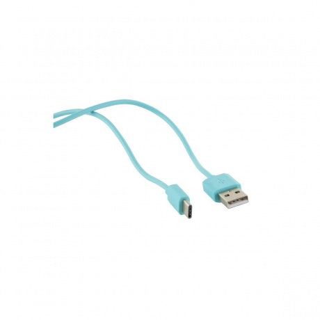 Дата-кабель Red Line USB - Type-C, 3А, нейлон, 1м, синий - фото 1