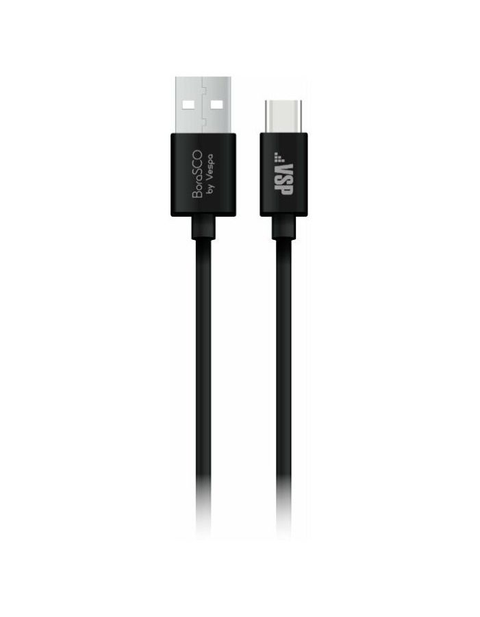 цена Дата-кабель BoraSCO USB - Type-C, 2А, 3м, белый