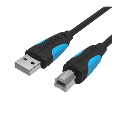 Кабель Vention USB 2.0 AM/BM  - 8м. Черный (VAS-A16-B800) - фото 1