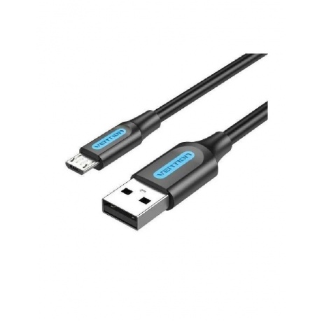 Кабель Vention USB 2.0 AM/micro B 5pin - 1.5м Черный (COLBG) - фото 2