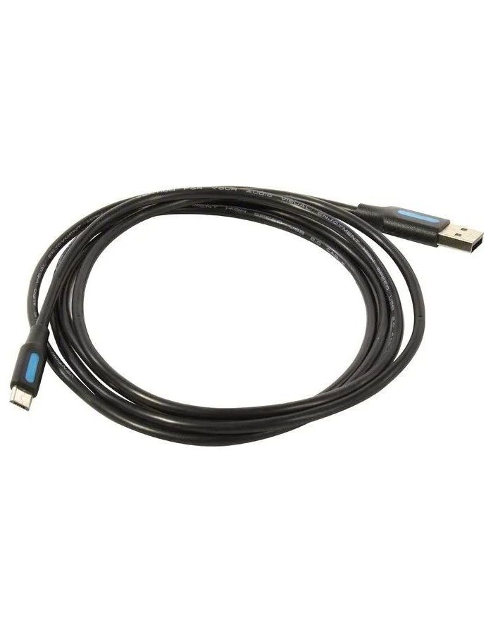 Кабель Vention USB 2.0 AM/micro B 5pin - 1.5м Черный (COLBG)