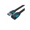 Кабель Vention USB 3.0 AM/AF - 3м плоский (VAS-A13-B300)
