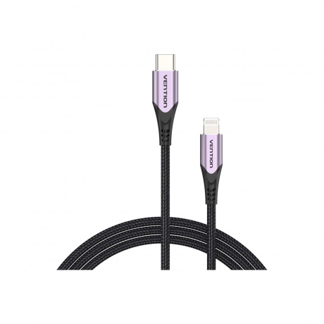 Кабель Vention USB 2.0 CM/Lightning 8M для iPad/iPhone - 1м. Фиолетовый (TACVF) - фото 3