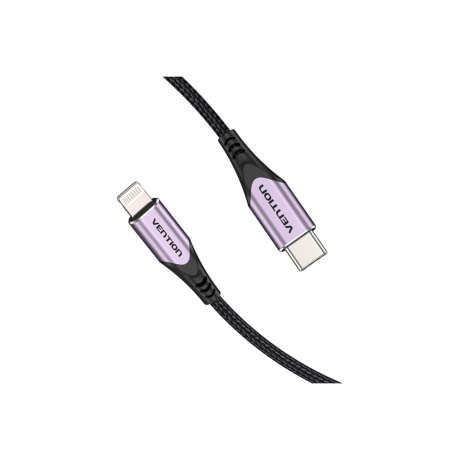 Кабель Vention USB 2.0 CM/Lightning 8M для iPad/iPhone - 1м. Фиолетовый (TACVF) - фото 4