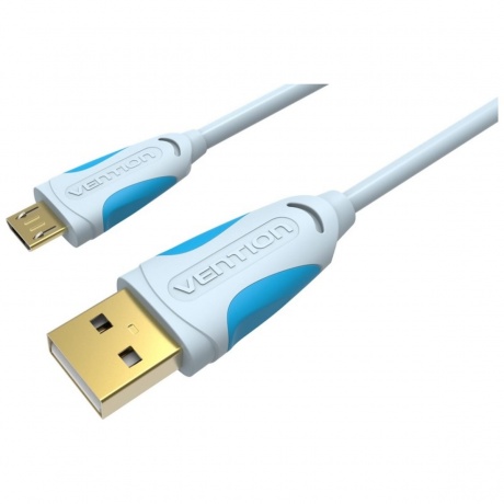 Кабель Vention USB 2.0 AM/micro B 5pin  - 0,25 м (VAS-A04-S025) - фото 1